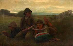The Watermelon Boys by Winslow Homer Oil Painting