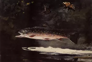 Trout Breaking by Winslow Homer Oil Painting