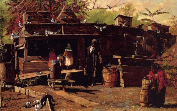Uncle Ned at Home by Winslow Homer - Hand-Painted Oil Painting Reproduction