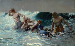 Undertow by Winslow Homer Oil Painting