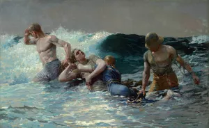 Undertow by Winslow Homer Oil Painting