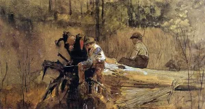 Waiting for a Bite (also known as Why Don't the Suckers Bite) by Winslow Homer Oil Painting
