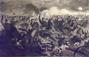 War for the Union 1862 - A Cavalry Charge by Winslow Homer Oil Painting