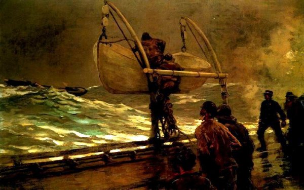 Warning Sign by Winslow Homer - Hand-Painted Oil Painting Reproduction
