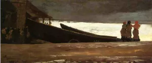 Watching a Storm on the English Coast by Winslow Homer Oil Painting