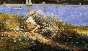 Watching the Harbor by Winslow Homer Oil Painting