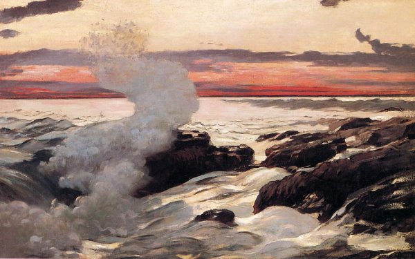 West Point, Prout's Neck by Winslow Homer - Hand-Painted Oil Painting Reproduction