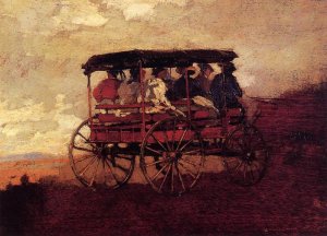 White Mountain Wagon by Winslow Homer Oil Painting
