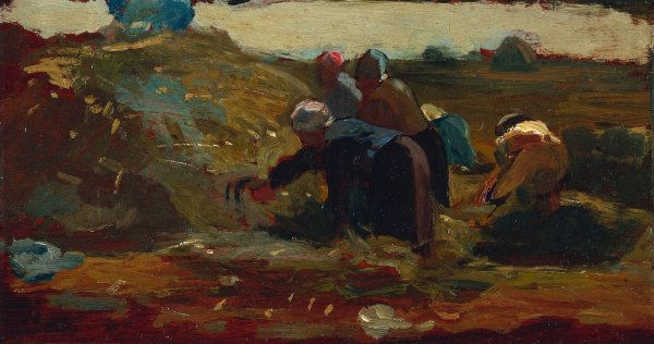 Main Product Photo of Women Working in a Field  Painting by Winslow Homer
