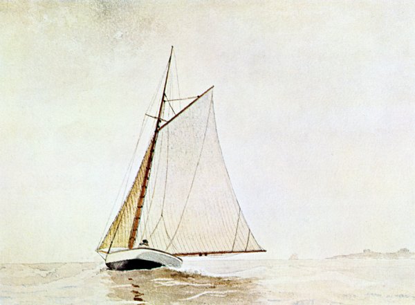 Yachting, Off Cloucester by Winslow Homer - Hand-Painted Oil Painting Reproduction
