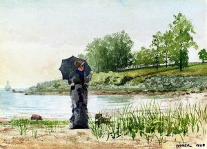 Young Woman Oil painting by Winslow Homer
