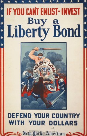 If you can't enlist, invest - Buy a Liberty Bond - Defend your country with your dollars by Winsor Mccay Oil Painting