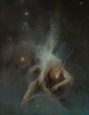 Falling star by Witold Pruszkowski Oil Painting