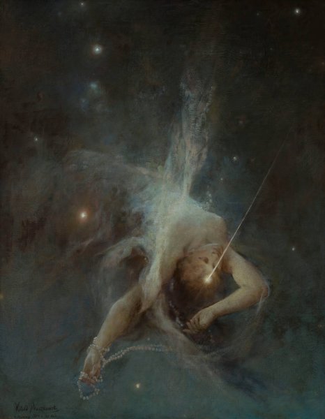 Falling star  by Witold Pruszkowski - Hand-Painted Oil Painting Reproduction