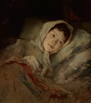 Portrait of Aniela Geppert Oil painting by Witold Pruszkowski