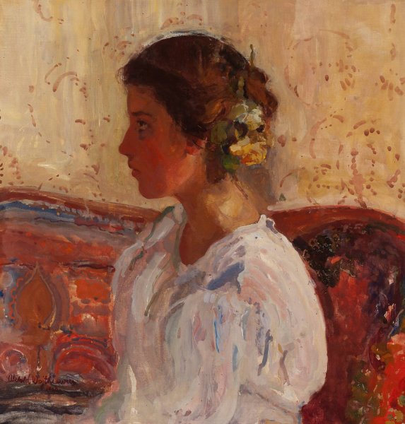 Main Product Photo of Portrait of Liza Parenska  Painting by Witold Wojtkiewicz