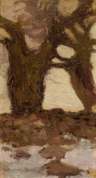 Main Product Photo of Willows  Painting by Witold Wojtkiewicz
