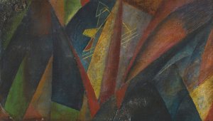 Yellow Mountain by Wladimir Burliuk Oil Painting
