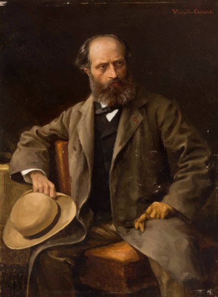 Portrait of the artist's father by Wladyslaw Ciesielski - Hand-Painted Oil Painting Reproduction