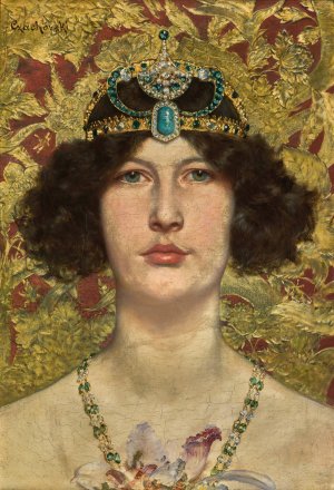 Cleopatra by Wladyslaw Czachorski Oil Painting