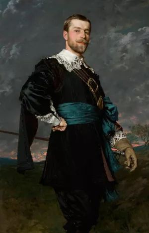 Portrait of Stanislaw Czachorski by Wladyslaw Czachorski Oil Painting