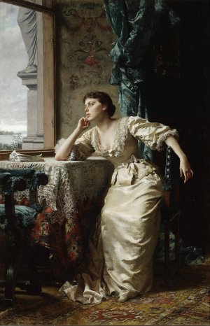 Reverie by Wladyslaw Czachorski Oil Painting