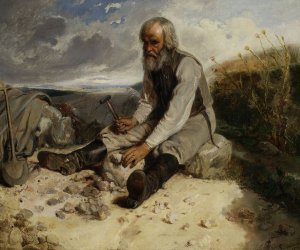 Stonemason by Wladyslaw Luszczkiewicz Oil Painting