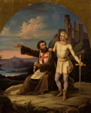 Konrad Wallenrod by Wladyslaw Majeranowski Oil Painting