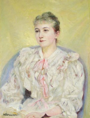Portrait of a woman by Wladyslaw Podkowinski Oil Painting