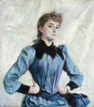 Study of a blonde by Wladyslaw Podkowinski Oil Painting