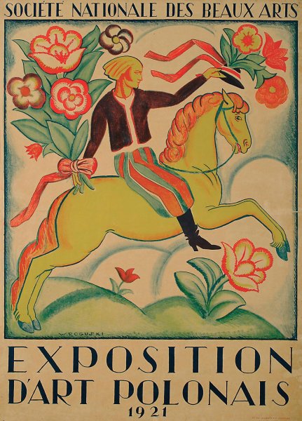 Societe Nationale des Beaux Arts; Exposition D'Art Polonais  by Wladyslaw Roguski - Hand-Painted Oil Painting Reproduction