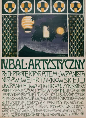 IV Bal Artystyczny Oil painting by Wladyslaw Skoczylas