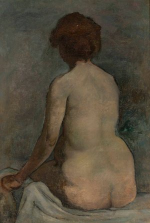Female nude by Wladyslaw Slewinski Oil Painting
