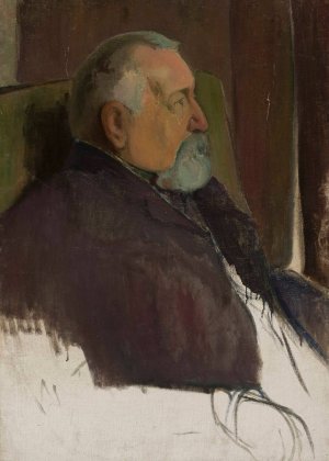 Male portrait by Wladyslaw Slewinski Oil Painting