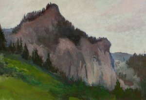 Mountain by Wladyslaw Slewinski Oil Painting
