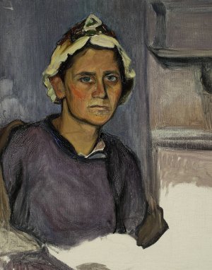 Portrait of Magdalena by Wladyslaw Slewinski Oil Painting