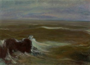 Rough Sea by Wladyslaw Slewinski Oil Painting