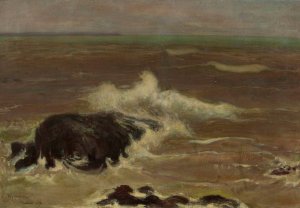 Sea by Wladyslaw Slewinski Oil Painting