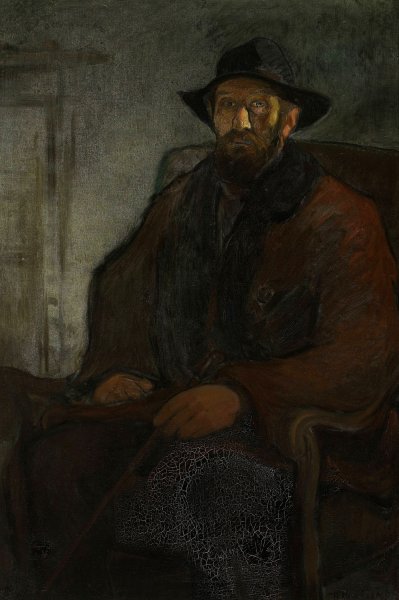Self-portrait  by Wladyslaw Slewinski - Hand-Painted Oil Painting Reproduction
