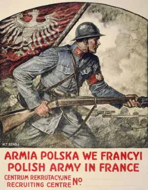 Polish Army in France Oil painting by Wladyslaw Theodore Benda
