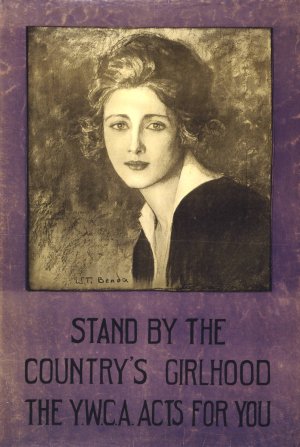 Stand by the country's girlhood-The Y.W.C.A. acts for you by Wladyslaw Theodore Benda Oil Painting