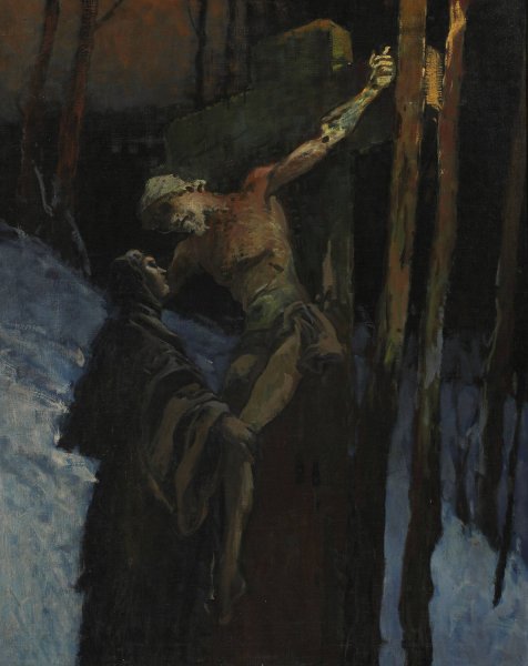 Main Product Photo of Christ on the Cross  Painting by Wladyslaw Wankie