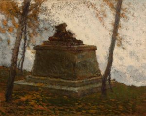 Monument -design for legionaries monument by Wladyslaw Wankie Oil Painting