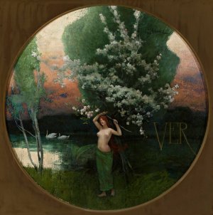 Springtime by Wladyslaw Wankie Oil Painting