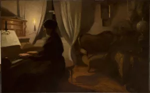Old Song by Wlodzimierz Tetmajer Oil Painting