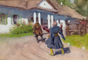 Welcome by Wlodzimierz Tetmajer Oil Painting