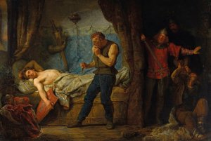 Death of Przemyslaw by Wojciech Gerson Oil Painting