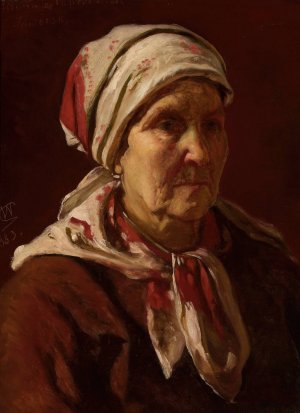 Portrait of Helena Jaworska nee Rapacka by Wojciech Gerson Oil Painting