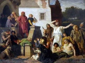 Reception of the Jews by Wojciech Gerson Oil Painting