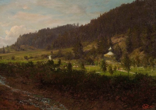 Main Product Photo of Submontane landscape  Painting by Wojciech Gerson